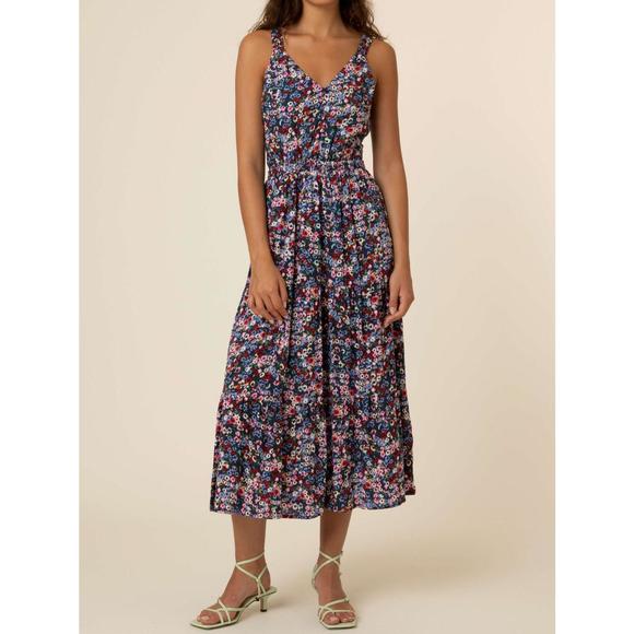FRNCH Saquarema Dress in Navy